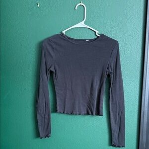 Black Long Sleeve Women's Top
